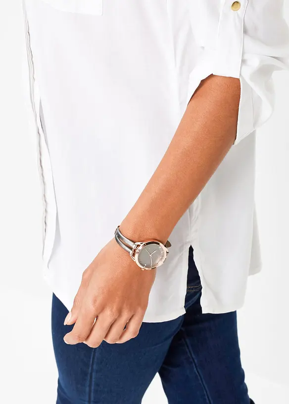 Blustunika i b&ouml;ljande viskos, bonprix