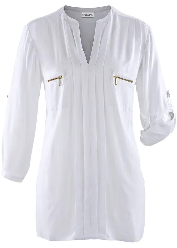 Blustunika i b&ouml;ljande viskos, bonprix