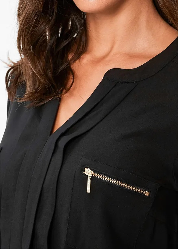 Blustunika i b&ouml;ljande viskos, bonprix