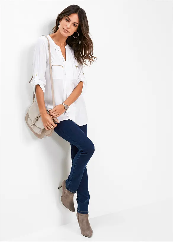 Blustunika i b&ouml;ljande viskos, bonprix