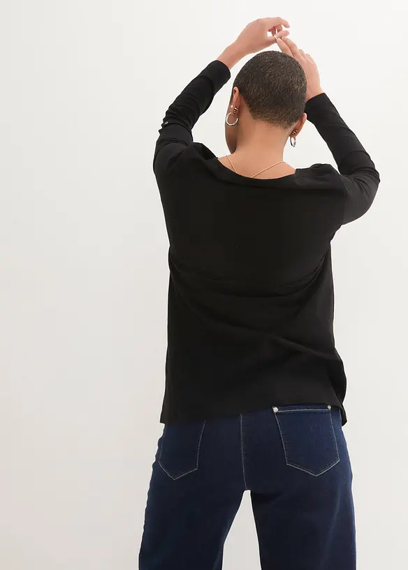 L&aring;ng&auml;rmad bomullstopp med knappsl&aring;, bonprix