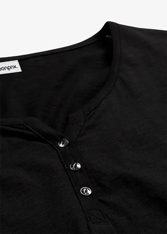 L&aring;ng&auml;rmad bomullstopp med knappsl&aring;, bonprix