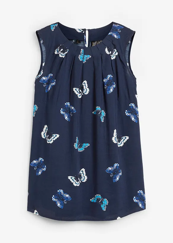 M&ouml;nstrat bluslinne av viskos med mjukt fall, bonprix