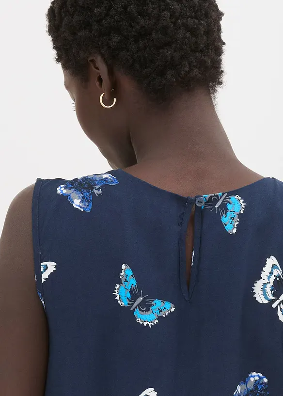 M&ouml;nstrat bluslinne av viskos med mjukt fall, bonprix