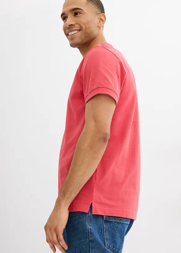 Kort&auml;rmad pik&eacute;tr&ouml;ja i bomull, bonprix