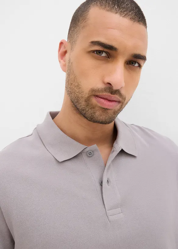 Kort&auml;rmad pik&eacute;tr&ouml;ja i bomull, bonprix