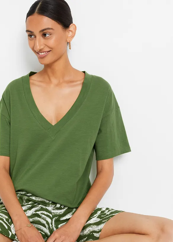 Oversizetopp av ren ekologisk bomull, bonprix