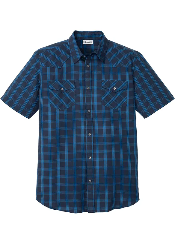 Kort&auml;rmad skjorta i bomull, bonprix