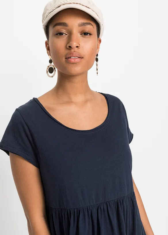 Jerseykl&auml;nning i ekologisk bomull, bonprix