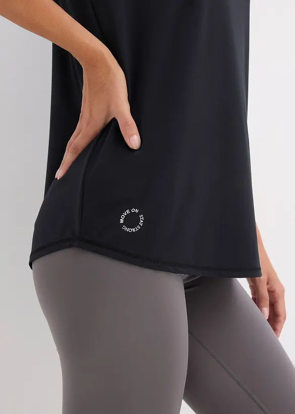 Sporttopp i oversizemodell med strukturlook, bonprix