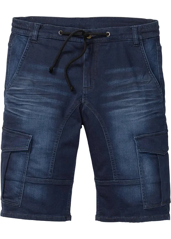 Jeansshorts i trik&aring;, Regular Fit, bonprix