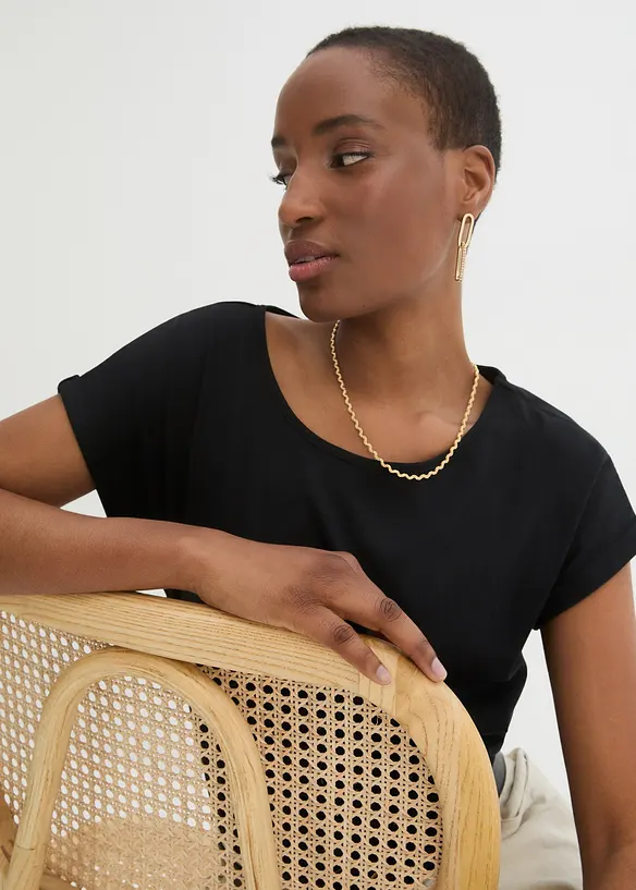 Topp med sidenandel, bonprix