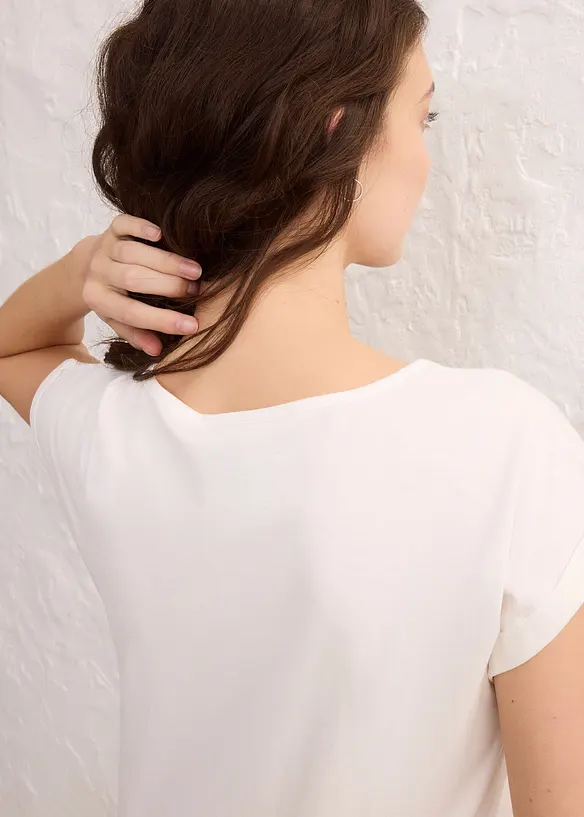 Topp med sidenandel, bonprix