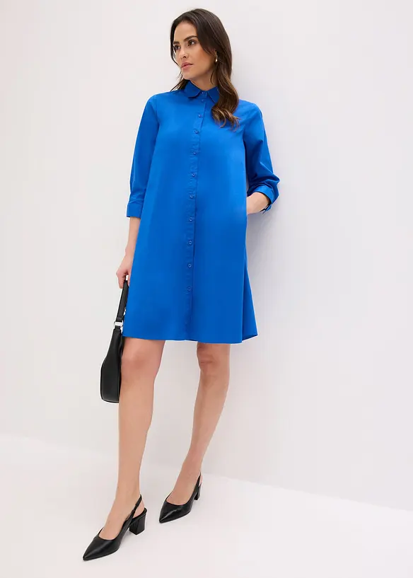 Skjortkl&auml;nning i poplin, bonprix