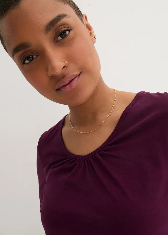 L&aring;ng&auml;rmad bomullstopp med res&aring;r, bonprix