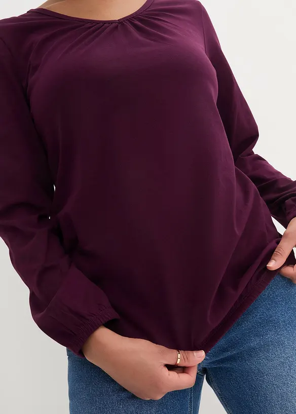 L&aring;ng&auml;rmad bomullstopp med res&aring;r, bonprix