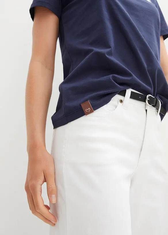 T-shirt med broderi, bonprix