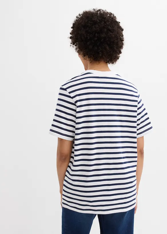 Vid l&aring;ng topp med V-ringning (5-pack), bonprix