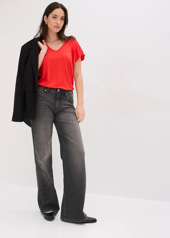 Topp i mjuk viskos, bonprix