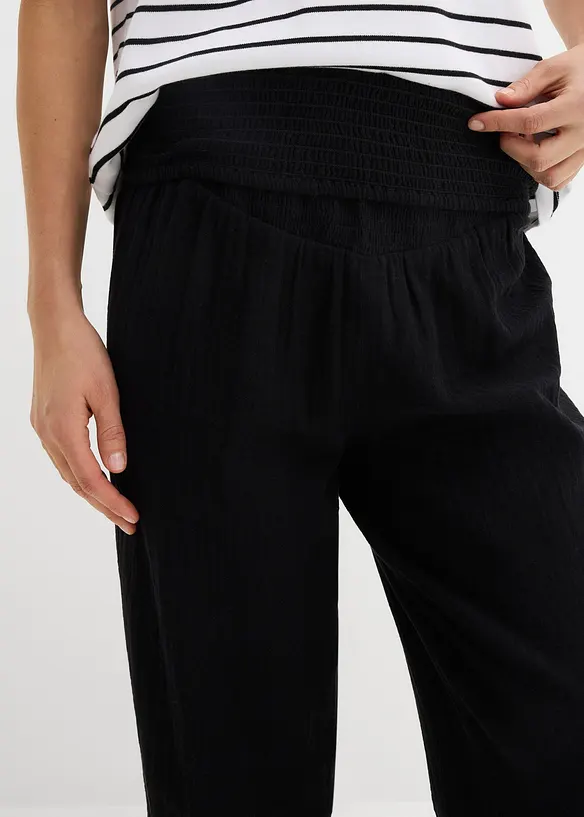 Mammabyxa i bomullsmuslin, bonprix