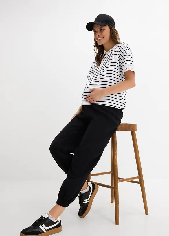 Mammabyxa i bomullsmuslin, bonprix