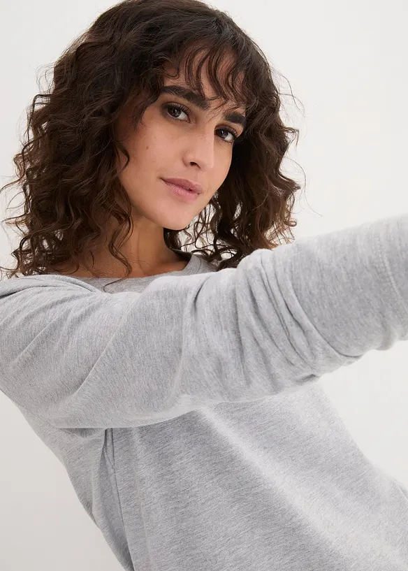 L&aring;ng topp med rund halsringning (5-pack), bonprix