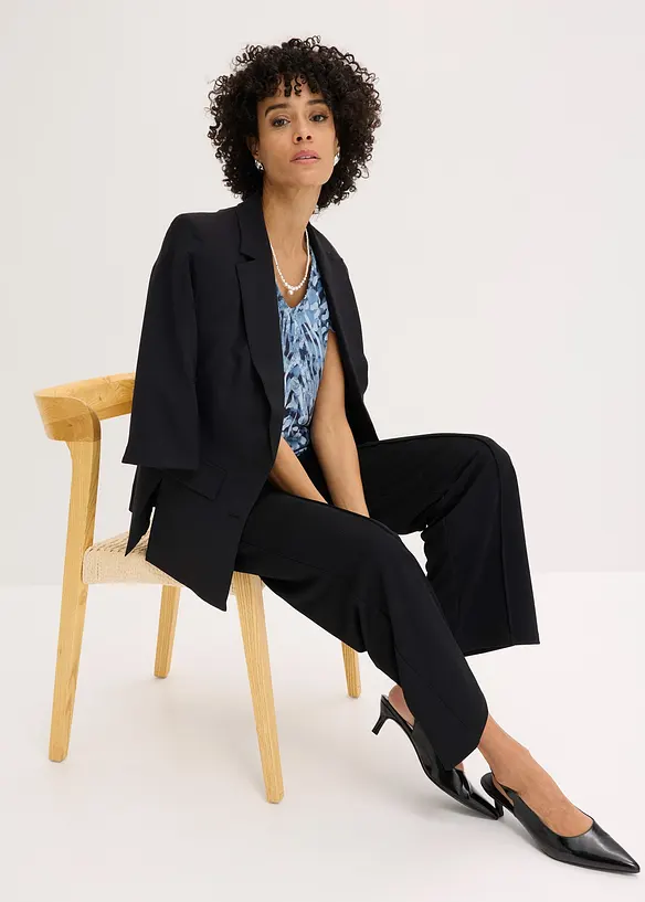 Topp med res&aring;rlinning, bonprix