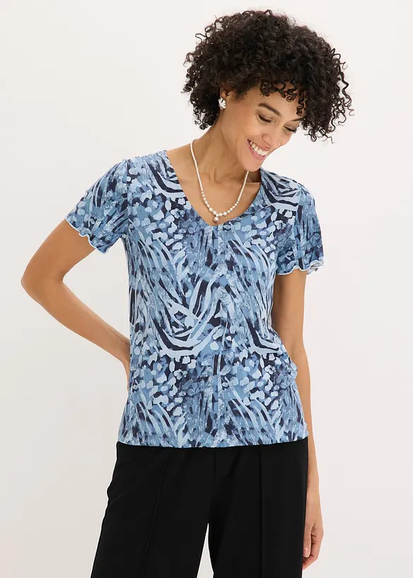 Topp med res&aring;rlinning, bonprix