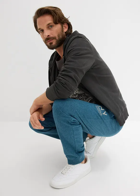 Joggingbyxa med kontrasterande detaljer, bonprix