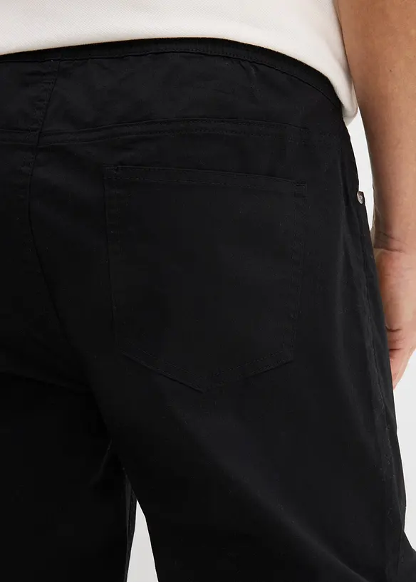 Stretchig dra p&aring;-byxa, normal passform, raka ben, bonprix