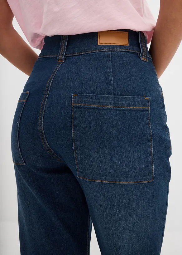 Straight Jeans High Waist, Stretch, bonprix