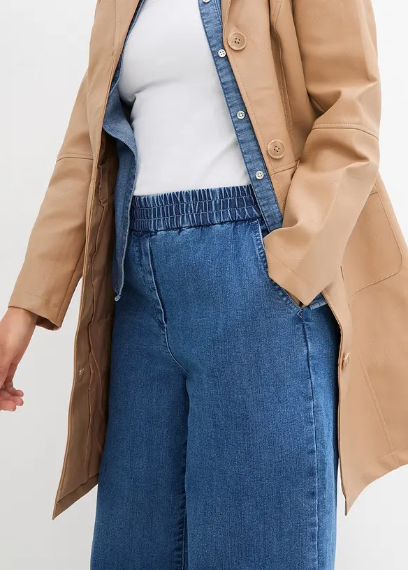 Mom Jeans High Waist, med bekv&auml;m midja, bonprix