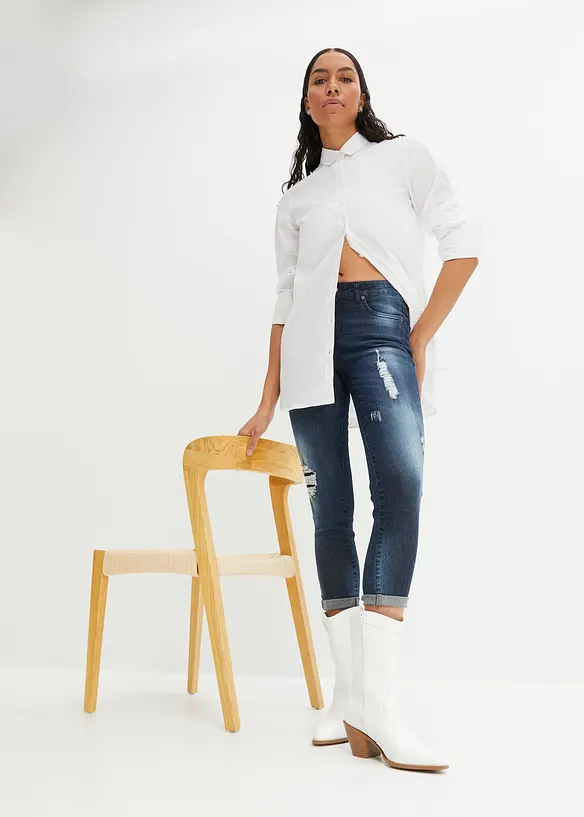 Skinny Jeans Mid Waist, med stretch, bonprix