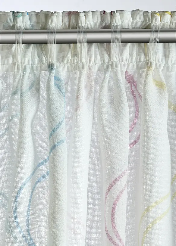 Gardinl&auml;ngd med v&aring;gm&ouml;nster (1-pack), bonprix