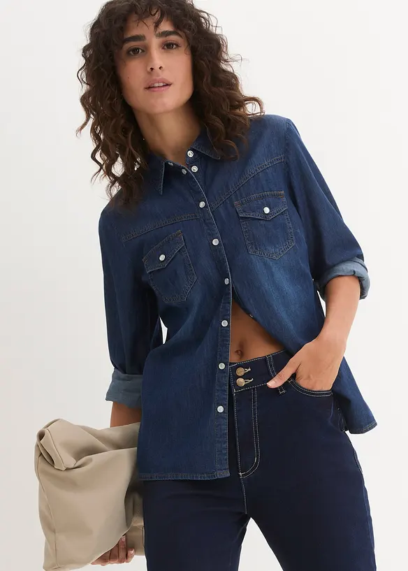 Highwaist-jeans i Slim Fit med Super Stretch, bonprix