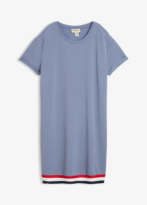 Jerseykl&auml;nning i mjuk viskosmix, bonprix