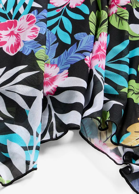 Tankini med m&ouml;nstrat n&auml;tmaterial (2 delar), bonprix