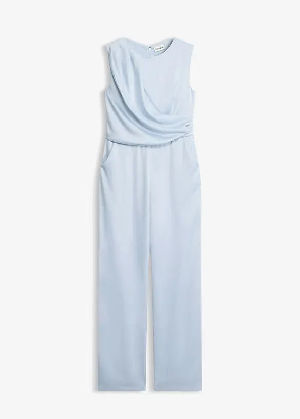 Jumpsuit i glansig satin, bonprix