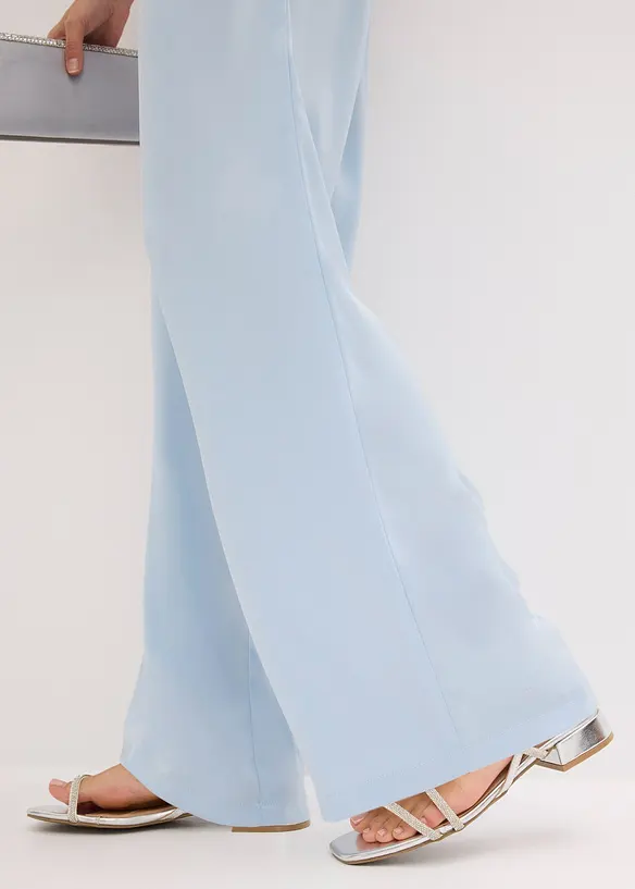 Jumpsuit i glansig satin, bonprix