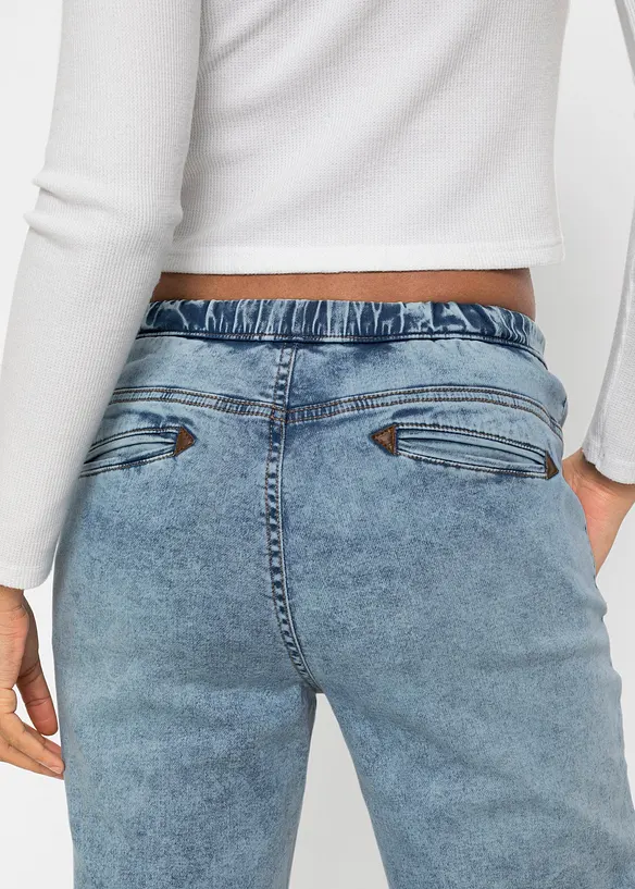 Jeggings med stretch, Mid Waist, bonprix