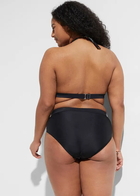 Bikinibyxa med h&ouml;g midja och l&auml;tt formande effekt, bonprix