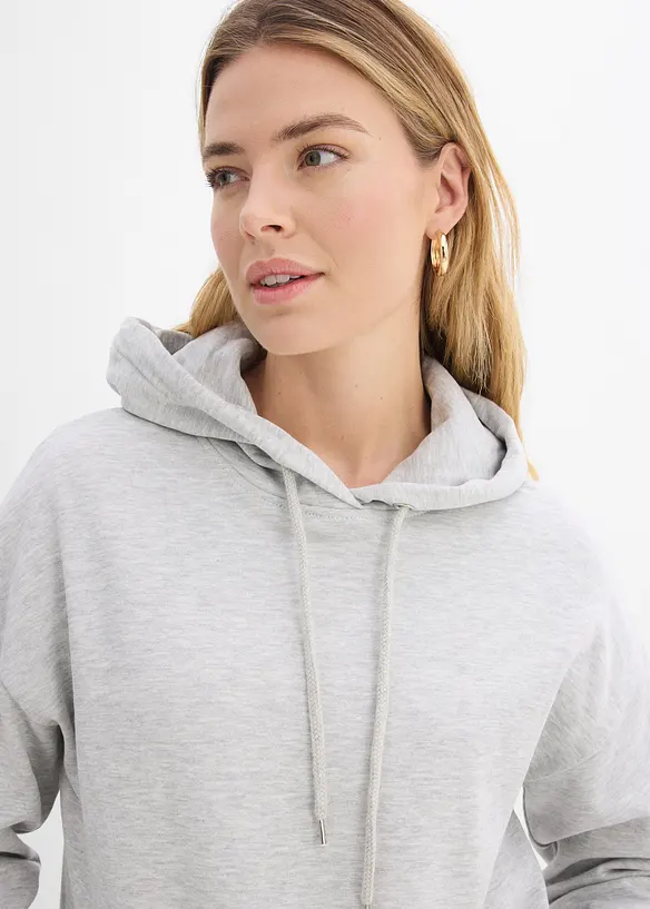 Sweatshirt i oversizemodell med huva, bonprix