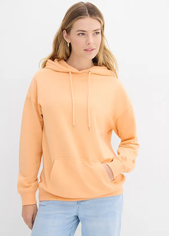 Sweatshirt i oversizemodell med huva, bonprix
