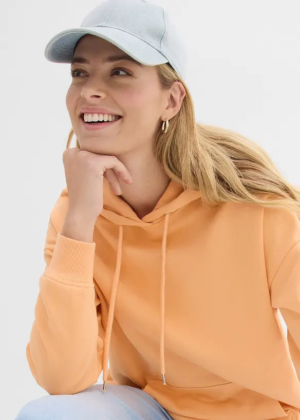 Sweatshirt i oversizemodell med huva, bonprix
