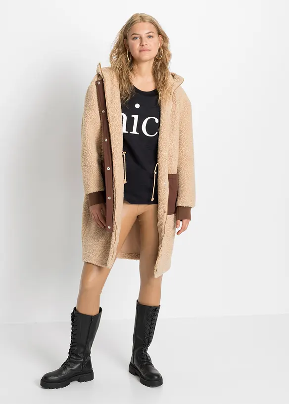 T-shirt med tryck i ren bomull, bonprix