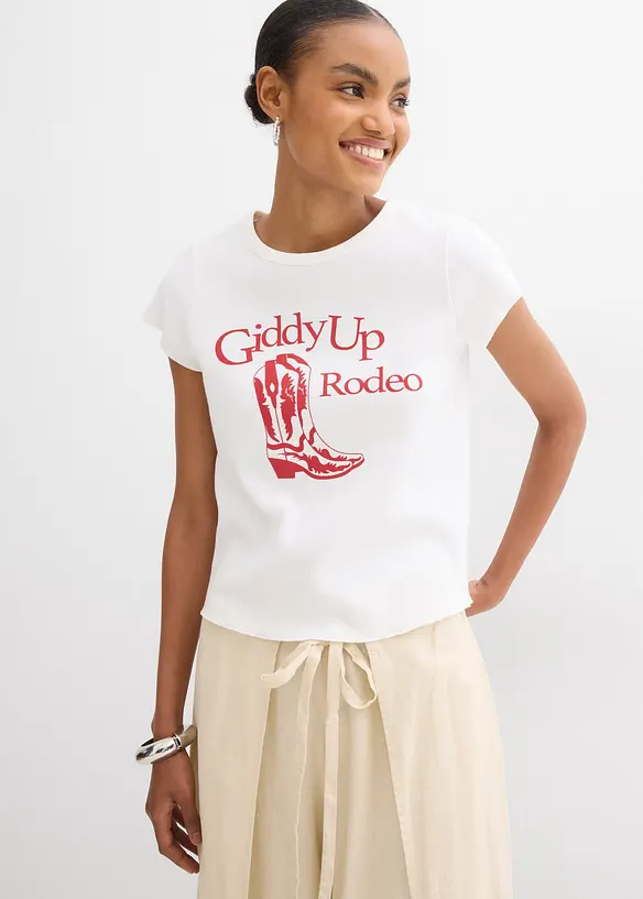 T-shirt i ren ekologisk bomull, bonprix