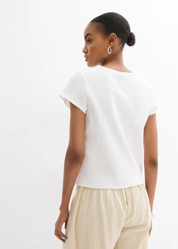 T-shirt i ren ekologisk bomull, bonprix