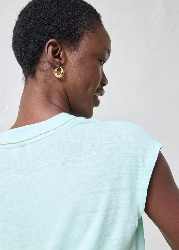 T-shirt i rent linne, bonprix