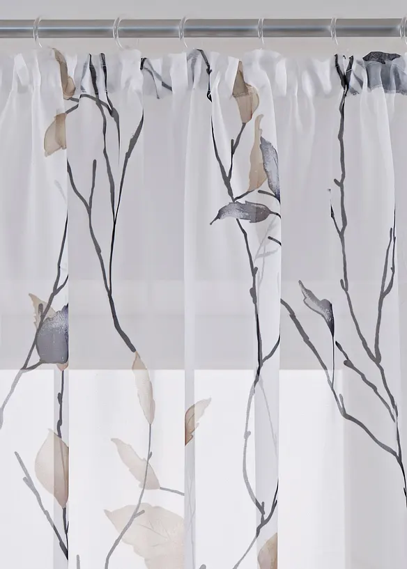 Gardin av l&auml;tt voile (1-pack), bonprix