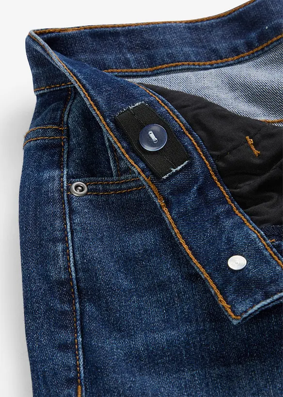 Loose Fit Stretch Cargo Jeans, Straight, bonprix